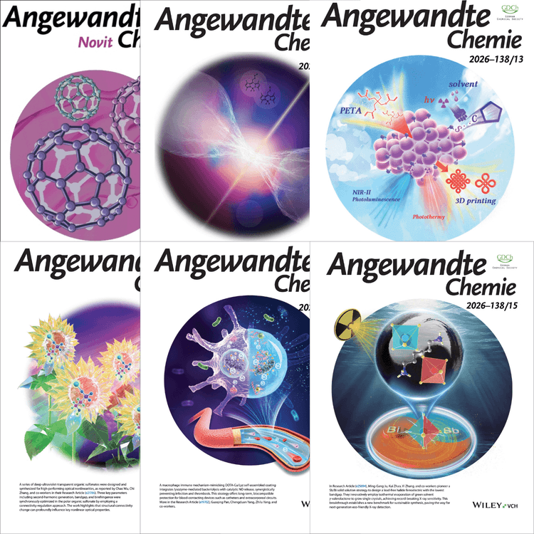 Titelbilder der "Angewandten Chemie"