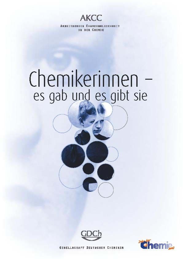Titelbild Broschüre "Chemikerinnen - es gab und es gibt sie"
