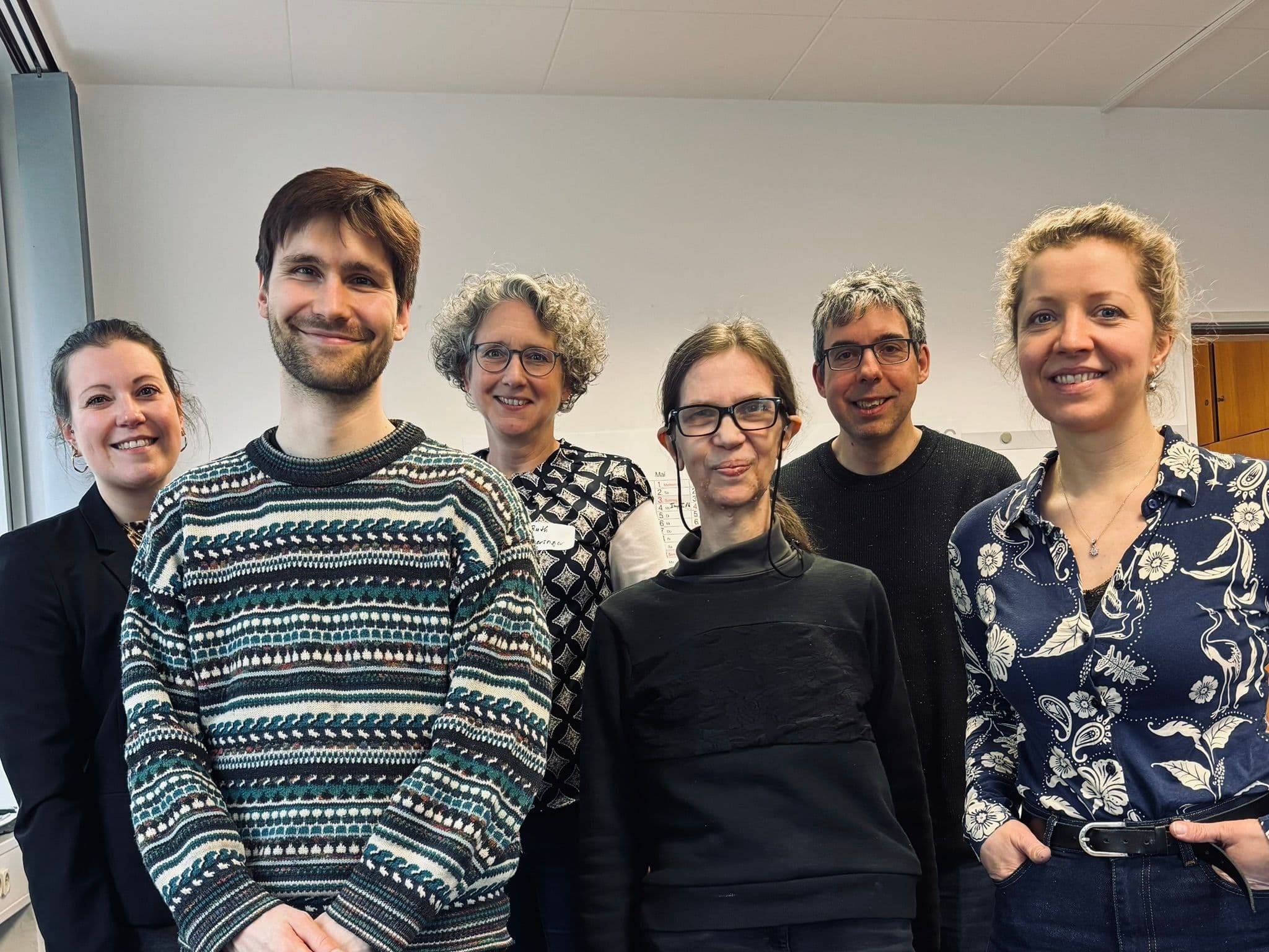 Nachrichten-Redaktion mit Kuratoriumsvorsitzender Ruth Bieringer