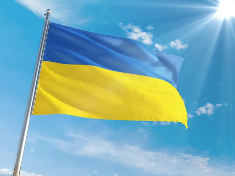 Ukraine-Flagge