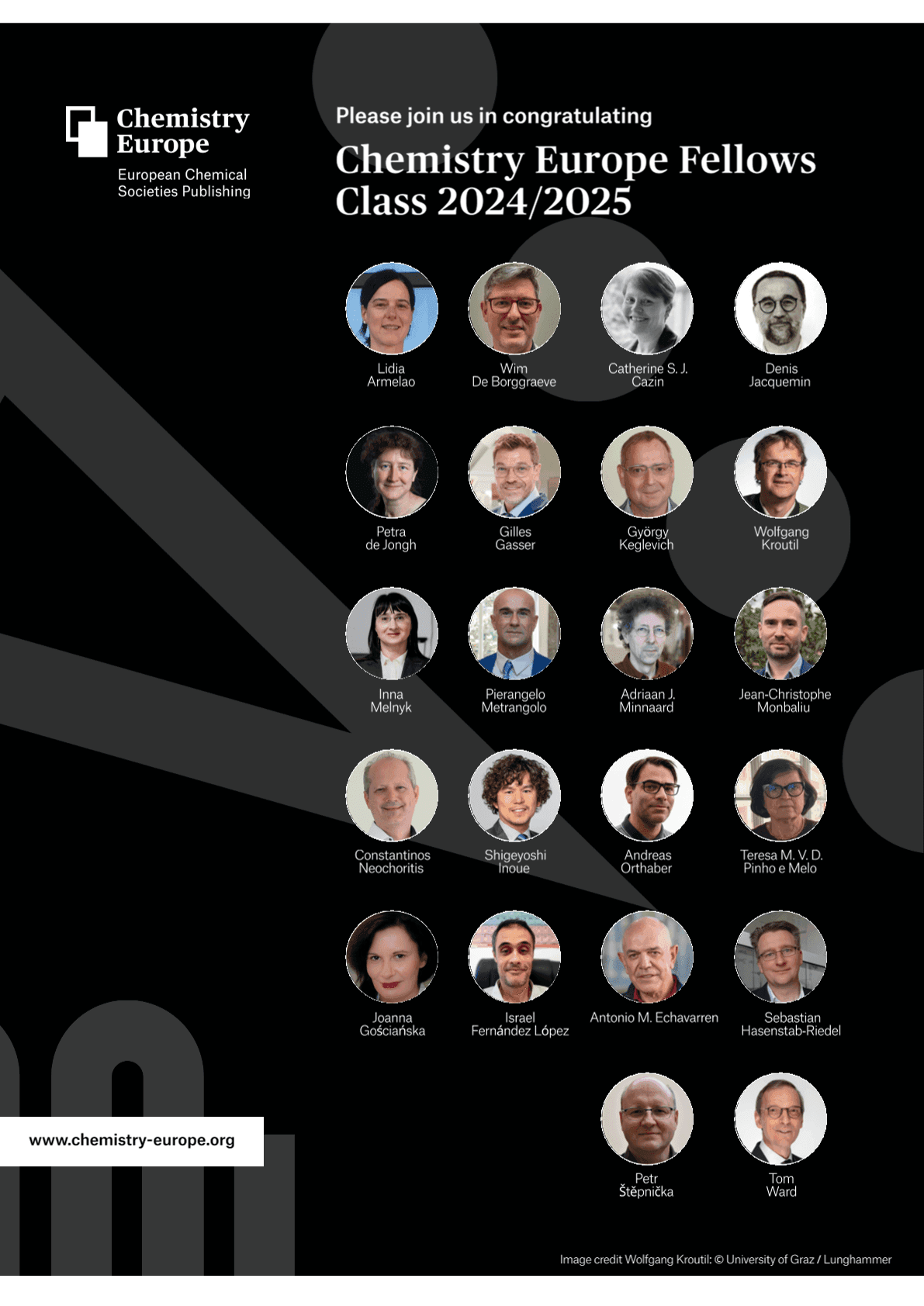 Photos of 22 ChemistryEurope Fellows
